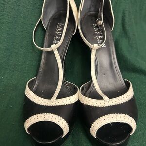 Black and Cream Women's Shoes
